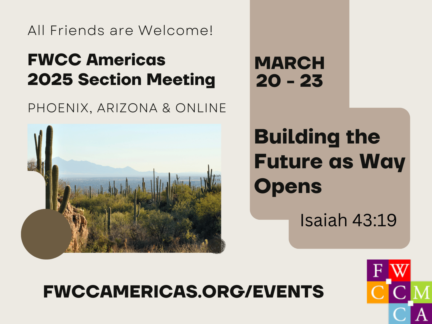 FWCC Americas 2025 Section Meeting in Phoenix Arizona